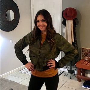Very cute cropped army jacket.